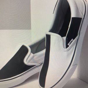 vans mega checker slip on